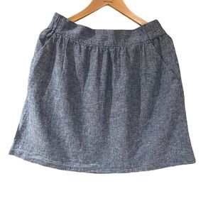 Loft linen mini skirt A-line size small